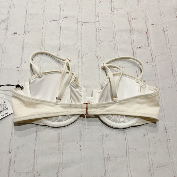 [Shade & Shore] NWT cream crochet bikini swim top 36B - Picture 3 of 3